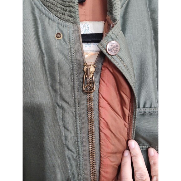 Vintage Refrigiwear Green Insulated Military Style Coat With Detachable Hood - Picture 3 of 11